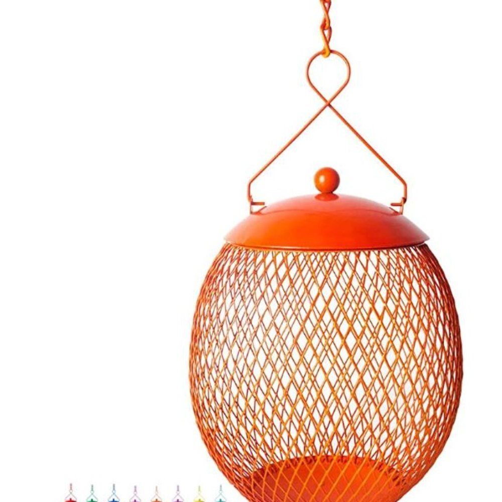 NWT- Globe Bird Feeder - Orange